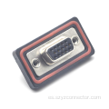 Conector impermeable D-SUB de cabeza hembra HDB-15S